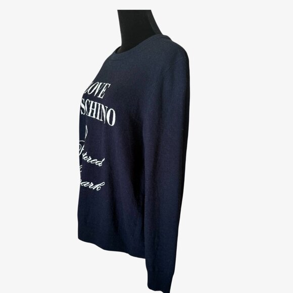 LOVE MOSCHINO FINE WOOL SWEATER SIZE M NEW - Picture 4 of 9